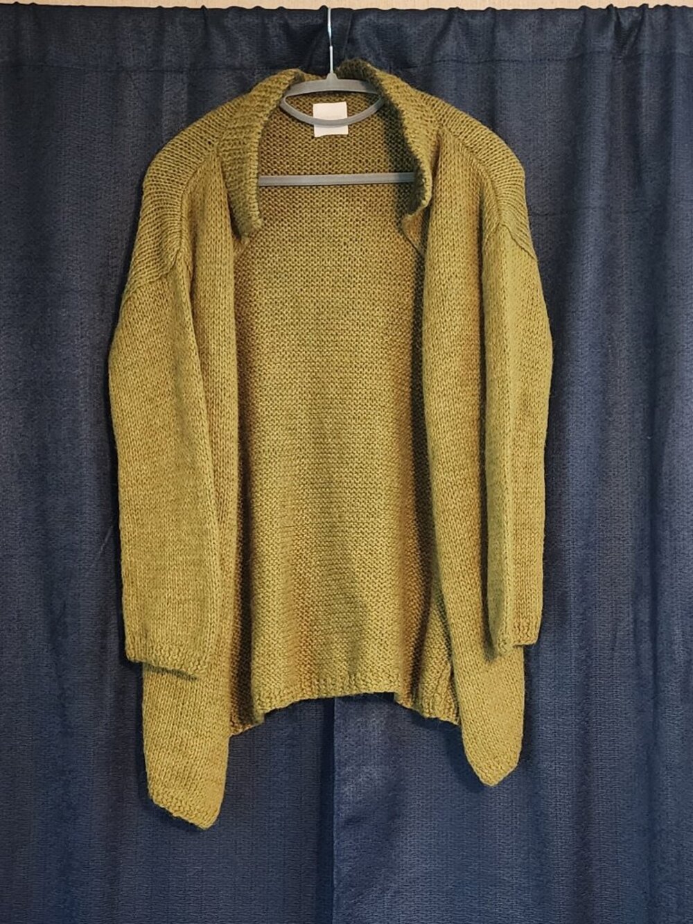 Slim Green Wool Cardigan